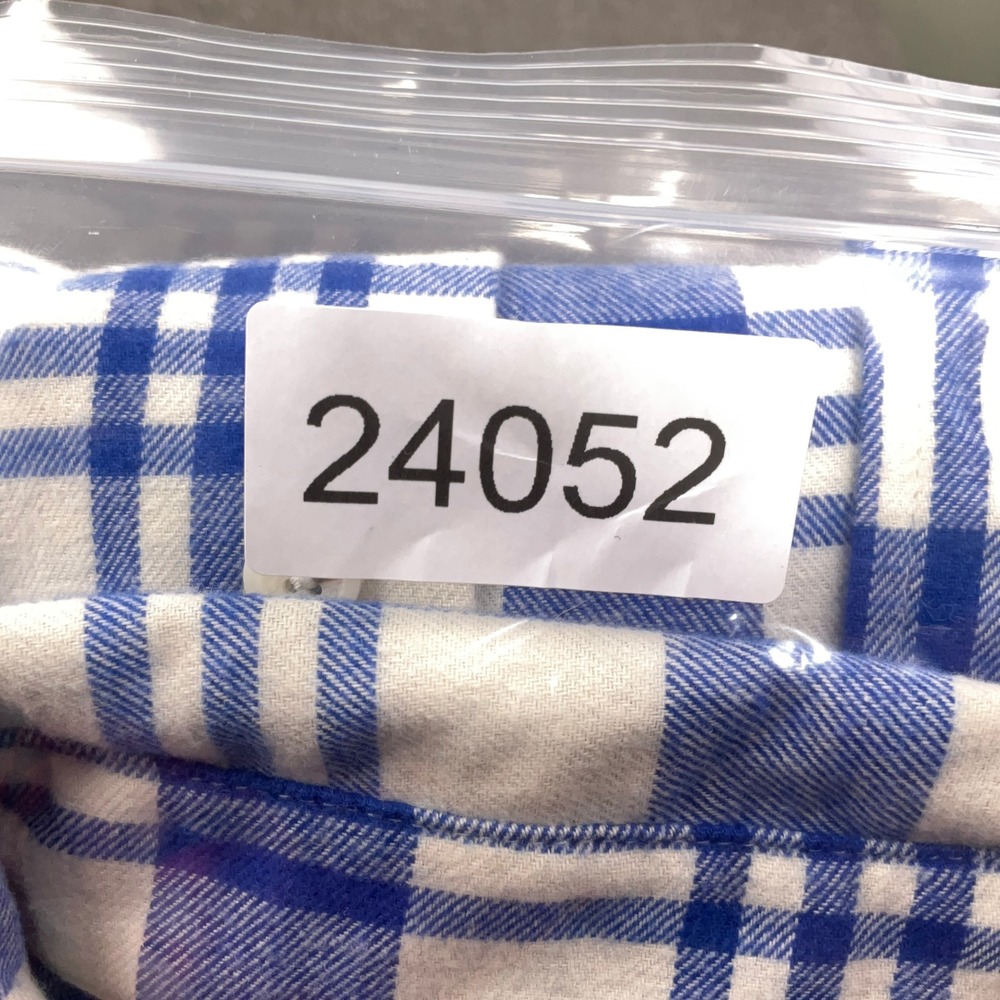 Darius Rucker MLB Shirt Mens Small Blue White Plaid Flannel Stitched NY Mets - Picture 10 of 10